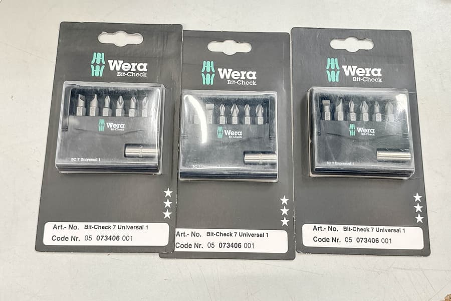 3 Bit-Sets Wera Bit-Check 7